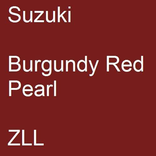 Suzuki, Burgundy Red Pearl, ZLL.